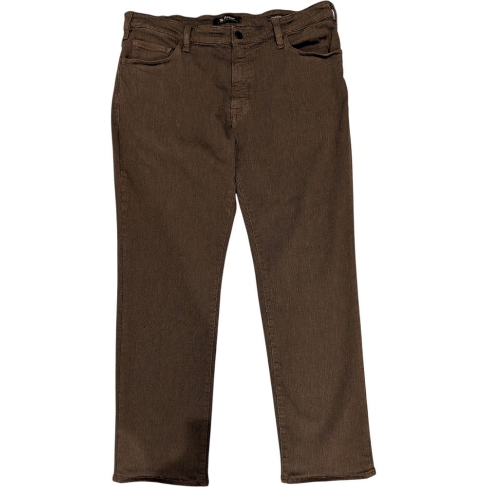 34 Heritage Straight Leg Jeans In Brown Size 40x30